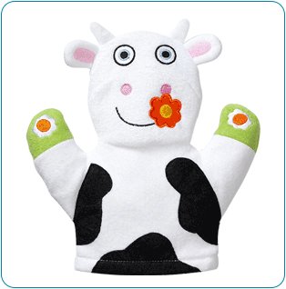 Tiny Tillia TT Cow Bath Mitt