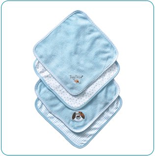 Tiny Tillia Duncan Dog 4-Piece Washcloth Set