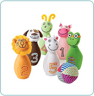 Tiny Tillia Plush Bowling Set
