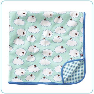 Tiny Tillia Blue Receiving Blanket - Personalizable