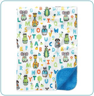 Tiny Tillia ABC Blue Gift Blanket
