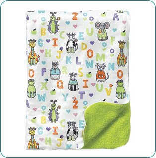 Tiny Tillia ABC Green Gift Blanket