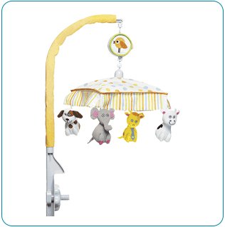Tiny Tillia Yellow Musical Mobile