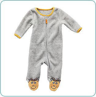 Tiny Tillia Fleece Coverall (3-6 months)