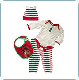 Tiny Tillia Reindeer Layette Set (3-6 months)
