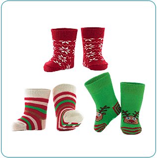 Tiny Tillia Holiday Sock Set (0-12 months)