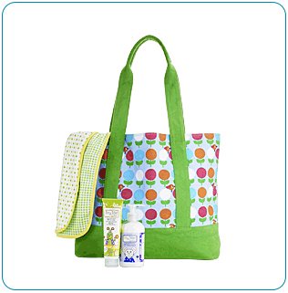 Tiny Tillia Green Canvas Tote Bundle - Avon