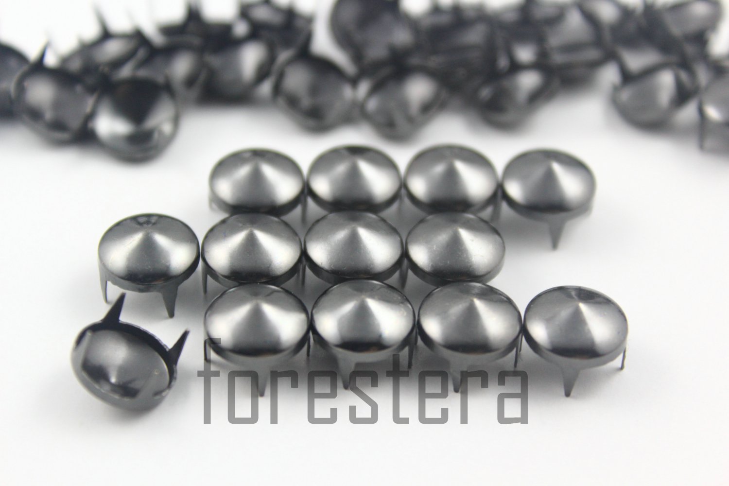 100 10mm Gunmetal Cone Conical Studs DIY Studs Metal Studs Craft Studs Spike (GC10)