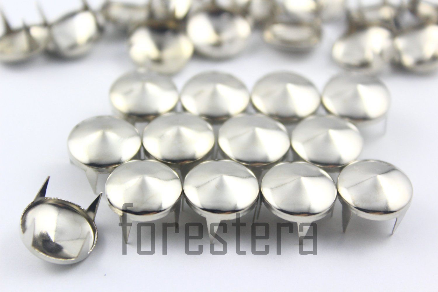 100 12mm Silver Cone Conical Studs DIY Studs Metal Studs Craft Studs Spike (SC12)