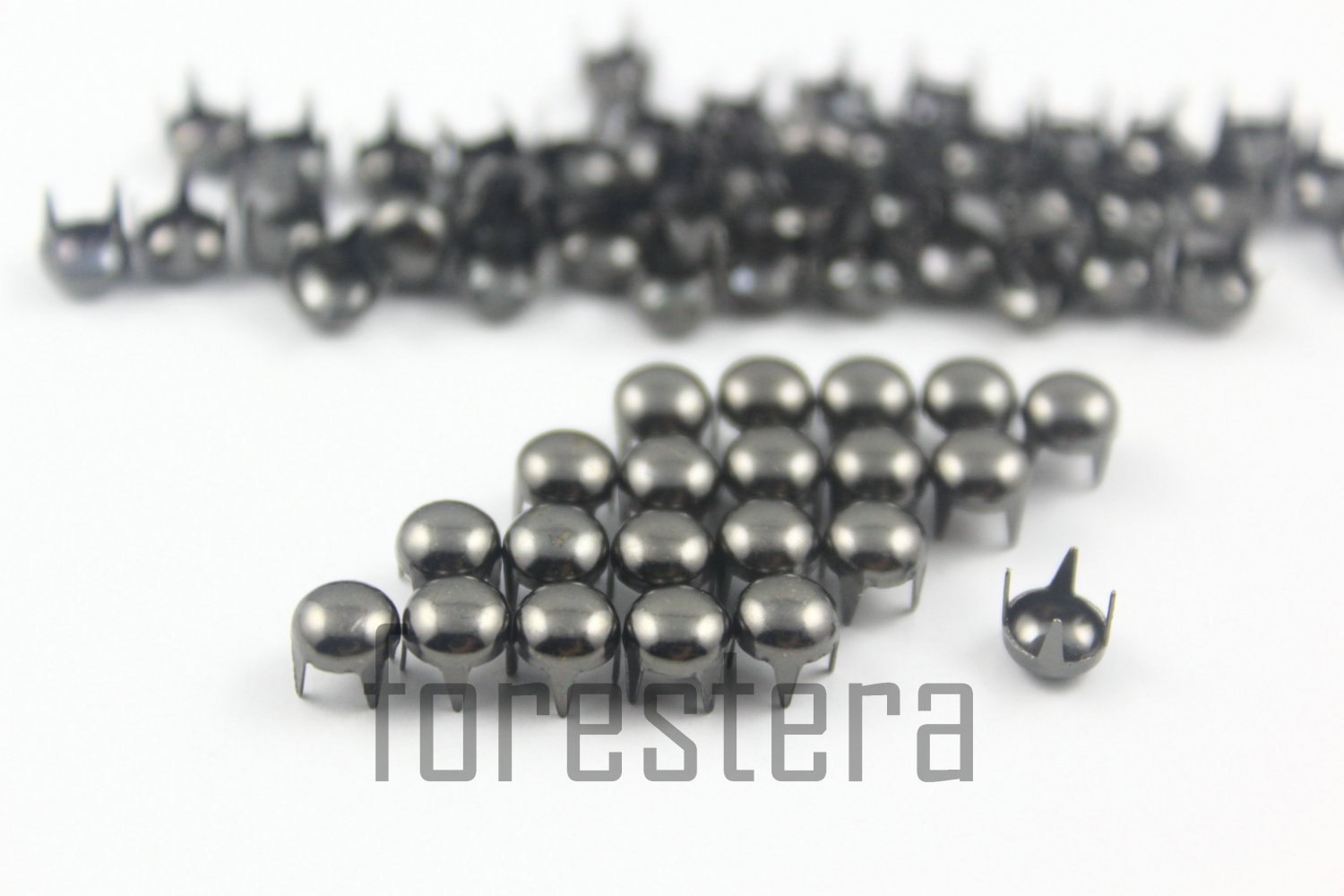 100 5mm Gunmetal Round Studs DIY Studs Metal Studs Craft Studs Spike (GR05)