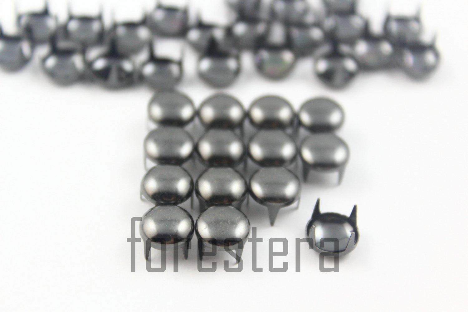 100 8mm Gunmetal Round Studs DIY Studs Metal Studs Craft Studs Spike (GR08)