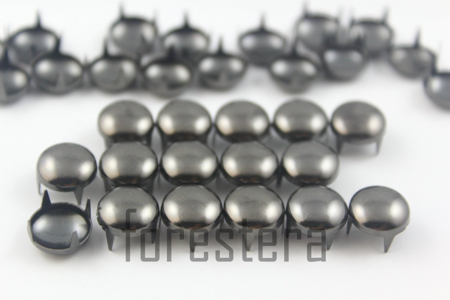 100 10mm Gunmetal Round Studs DIY Studs Metal Studs Craft Studs Spike (GR10)
