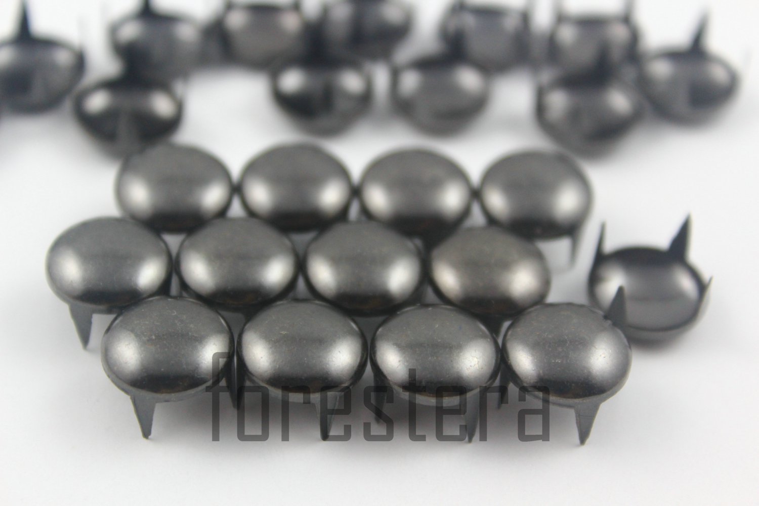 100 12mm Gunmetal Round Studs DIY Studs Metal Studs Craft Studs Spike (GR12)