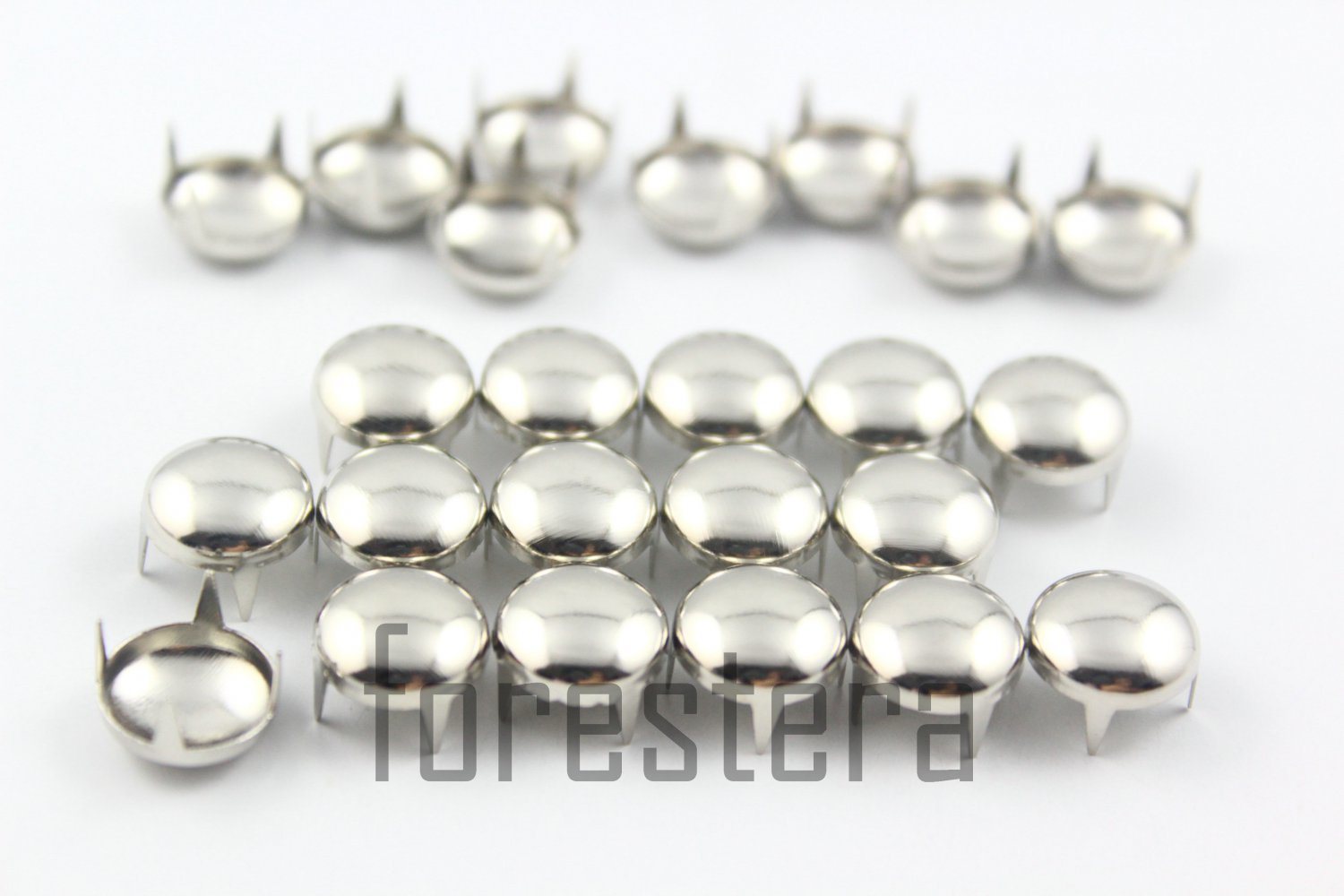 100 10mm Silver Round Studs DIY Studs Metal Studs Craft Studs Spike (SR10)