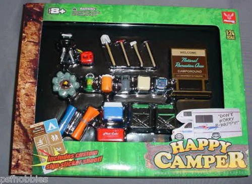 1/24 1/25 Camping Diorama Model Diecast Cars G Gauge Train layouts Garage