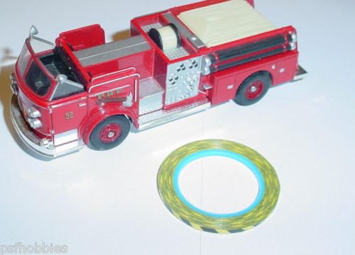 1/16 Yellow & Black Caution Tape 1/43 1/32 Diecast Mack Peterbilt Ford Truck