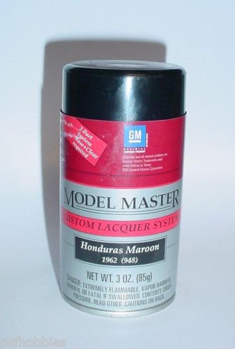 Testors Model Master Honduras Maroon Lacquer 3oz Spray Can Model Car Paint