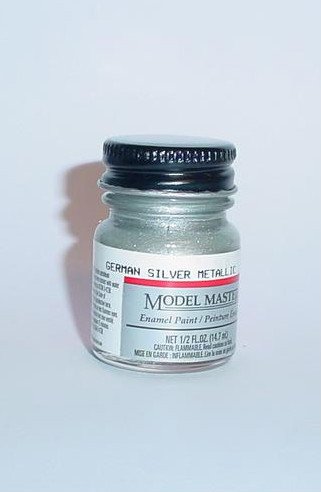 Testors Model Master 1/2 oz German Silver Metallic Plastic Model Car Paint