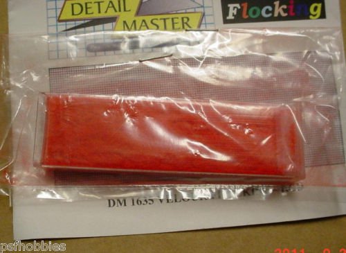 Detail Master Velour Flocking Red Used for carpeting on Model Cars 1/25 1/24