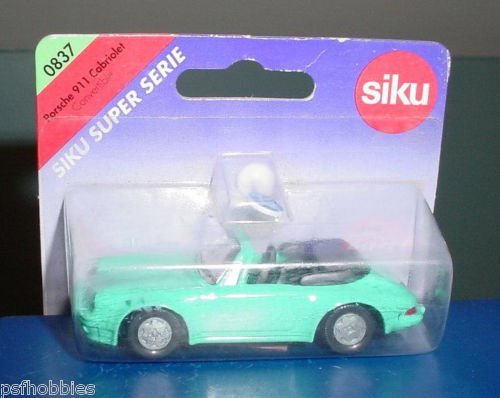 1/64 Siku Super Serie Porsche 911 Cabriolet Convertible Diecast Toy Car MIP 1987