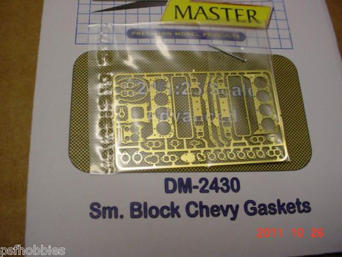 1/25 1/24 Detail Master Chevy 350 Brass Gaskets Photo Etched Model Car Parts