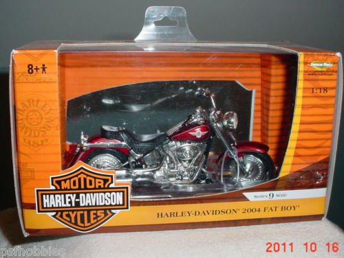 Ertl Harley Davidson 2004 Fatboy Motorcycle 1:18 Scale Diecast Toy Bike Hog