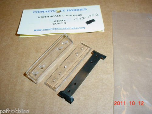 Chimneyville Hobbies 1/18 Code 3 Police Car Lightbar Ambulance Fire Rescue
