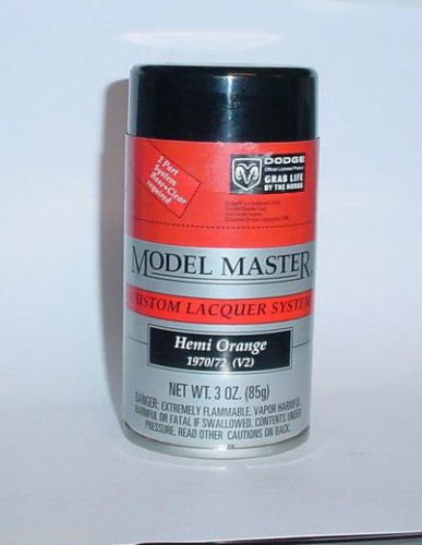 Testors Model Master Hemi Orange Plymouth Lacquer 3oz Spray Can Model Car Paint
