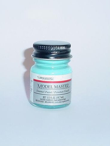 Testors Model Master 1/2 oz Turquoise Enamel Plastic Model Car Paint