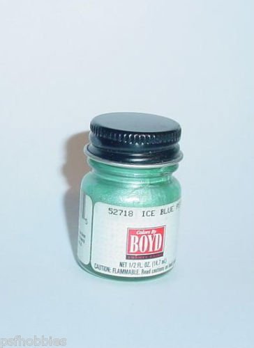 Testors Boyd 1/2 oz Bottle Boyds Ice Blue Pearl Enamel Plastic Model Paint