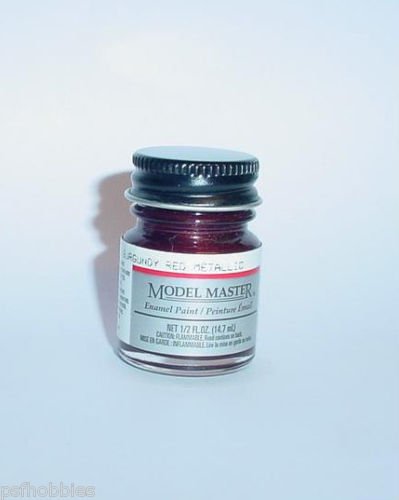 Testors Model Master 1/2 oz Burgundy Red Metallic Plastic Model Car Paint