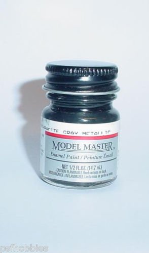 Testors Model Master 1/2 oz Anthracite Gray Metallic Plastic Model Car Paint