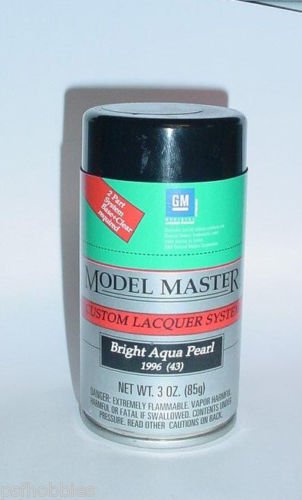 Testors Model Master Bright Aqua Pearl Lacquer 3oz Spray Can Model Car Paint