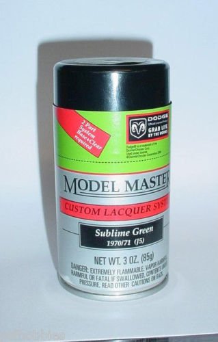 Testors Model Master Sublime Green Mopar Lacquer 3oz Spray Can Model Car Paint