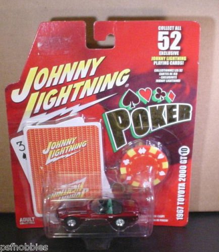 Johnny Lightning JL Poker Series 1967 Toyota 2000 GT Diecast Toy Car 1/64