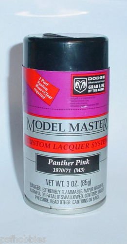 Testors Model Master Panther Pink Mopar Lacquer 3oz Spray Can Model Car Paint