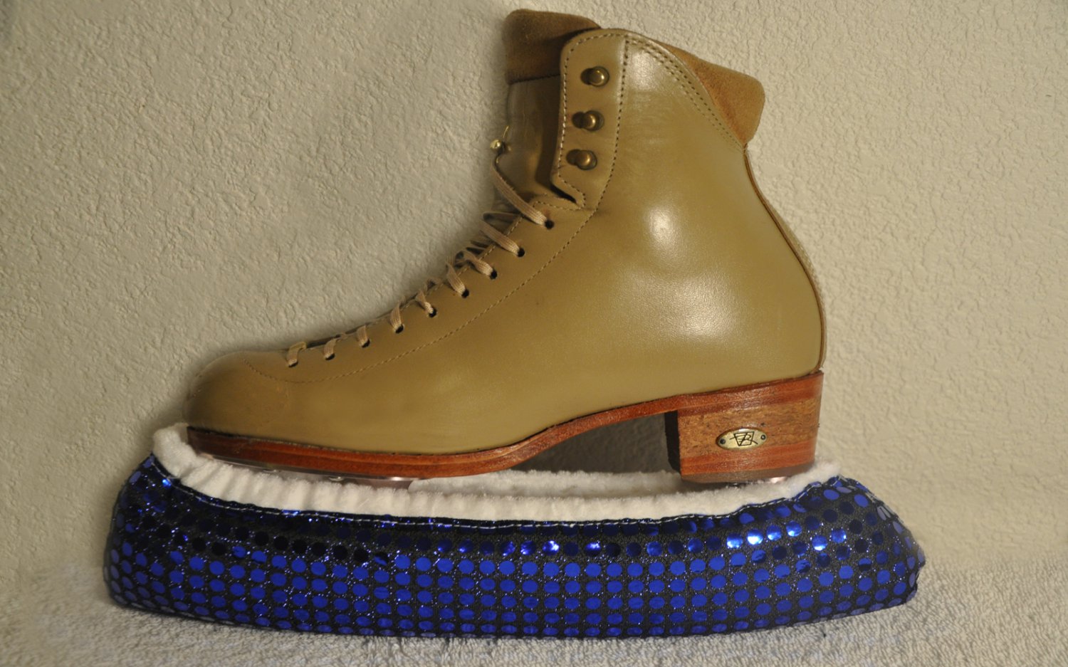 Blue Sequin Hockey Ice Skate Soakers