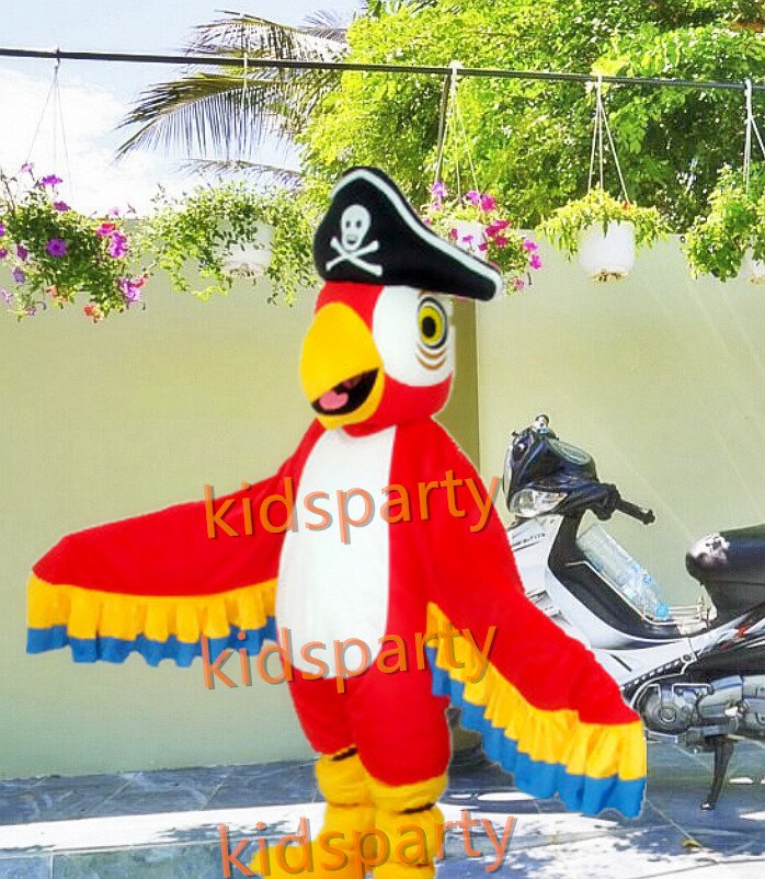 New pirate parrot Costume cartoon costumes advertising costume school mascot fancy dress