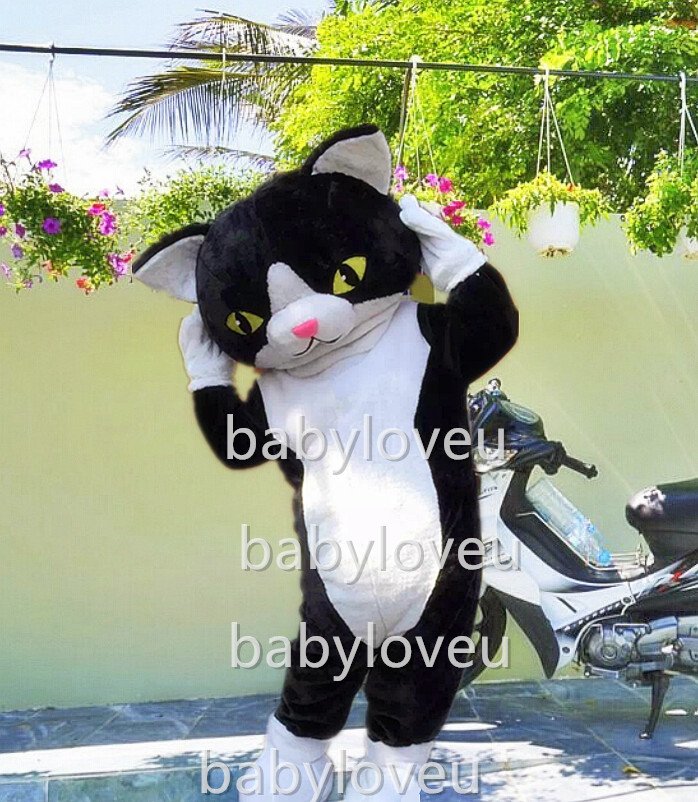 New black cat mascot costume fancy costume cosplay fancy dress carnival costume