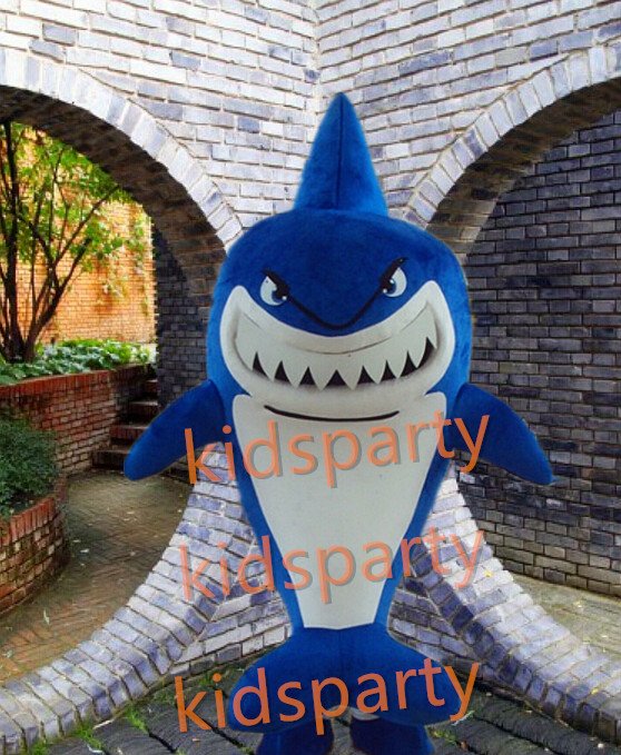 new shark Mascot Costume Suit Adult Size Breathable Costumes
