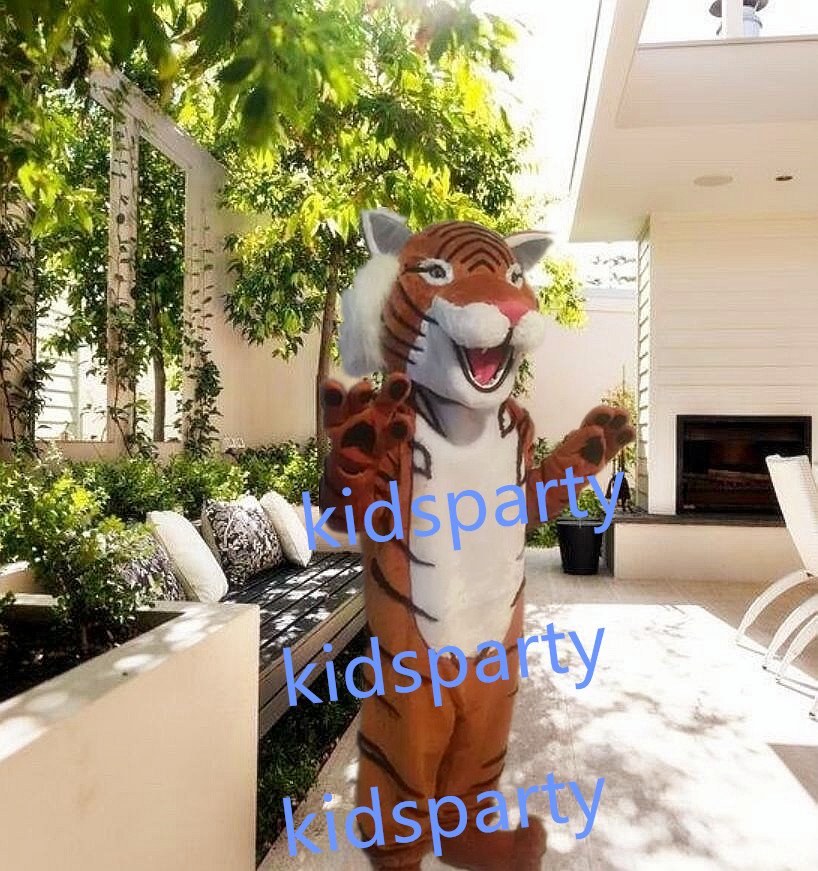 New brown tiger mascot costumes fursuit christmas Halloween costume