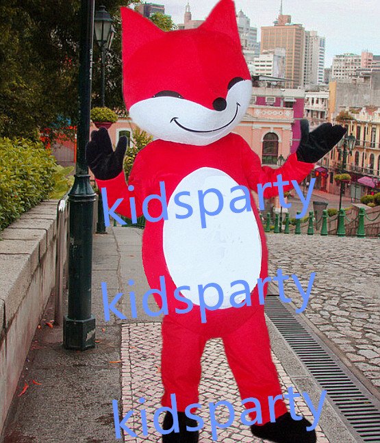 New red fox mascot costumes fursuit christmas Halloween costume