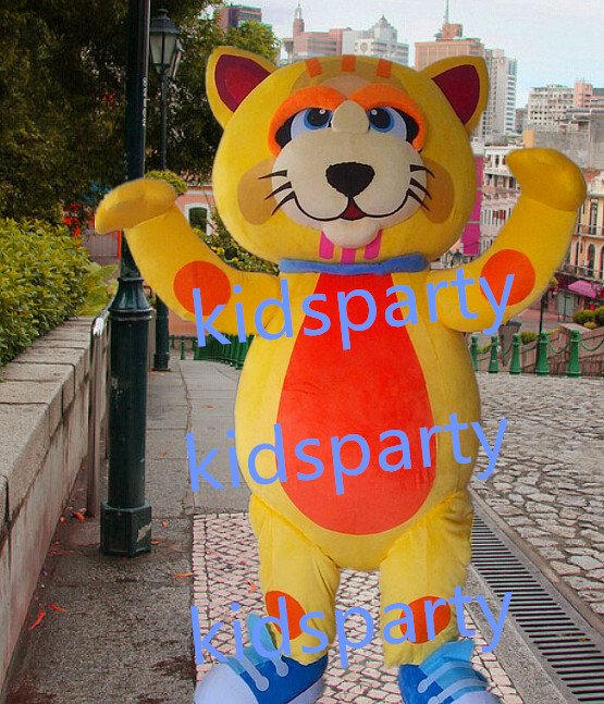 New Fortune Cat Mascot Costume Mascot Parade Quality Clowns Birthdays Fancy dress party