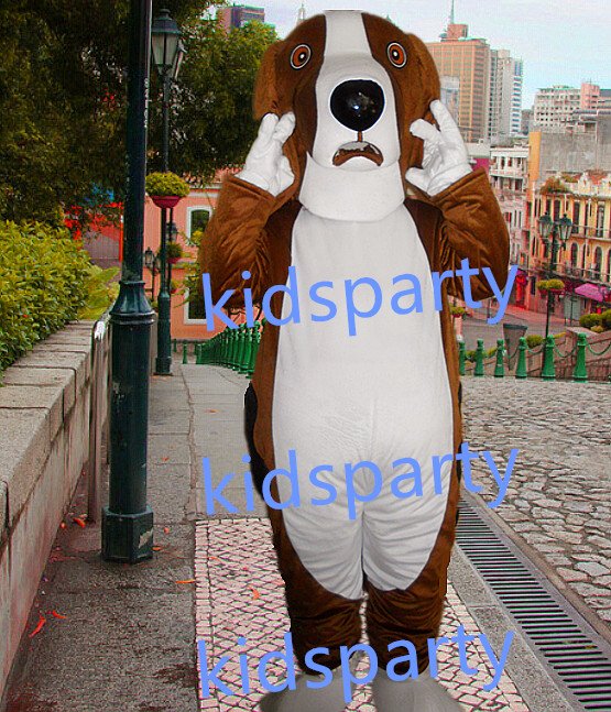 New dog Mascot Costume Mascot Parade Quality Clowns Birthdays Fancy dress party