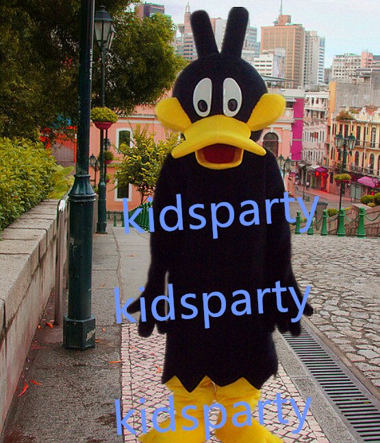 New black duck Mascot Costume Mascot Parade Quality Clowns Birthdays Fancy dress party