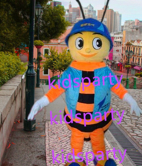 New baby bee Mascot Costume Mascot Parade Quality Clowns Birthdays Fancy dress party