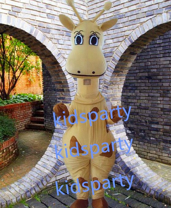 New Giraffe Mascot Costume Mascot Parade Quality Clowns Birthdays Fancy dress party