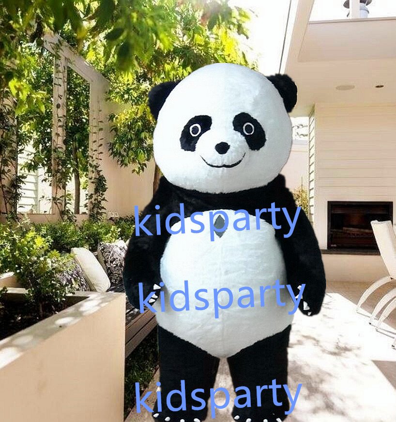 New panda bear Mascot Costume Mascot Parade Quality Clowns Birthdays Fancy dress party