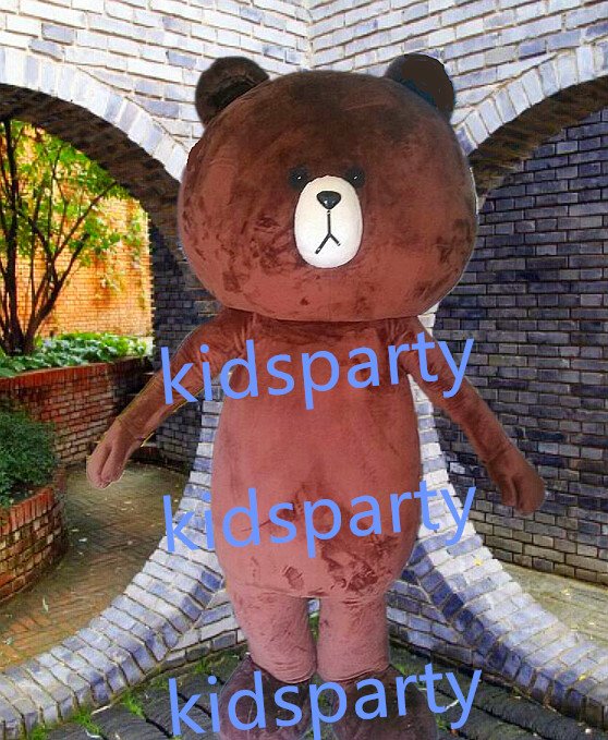 New coffee bear Mascot Costume Mascot Parade Quality Clowns Birthdays Fancy dress party
