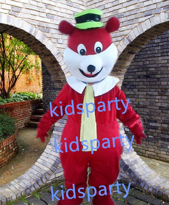 New bear Mascot Costume Mascot Parade Quality Clowns Birthdays Fancy dress party